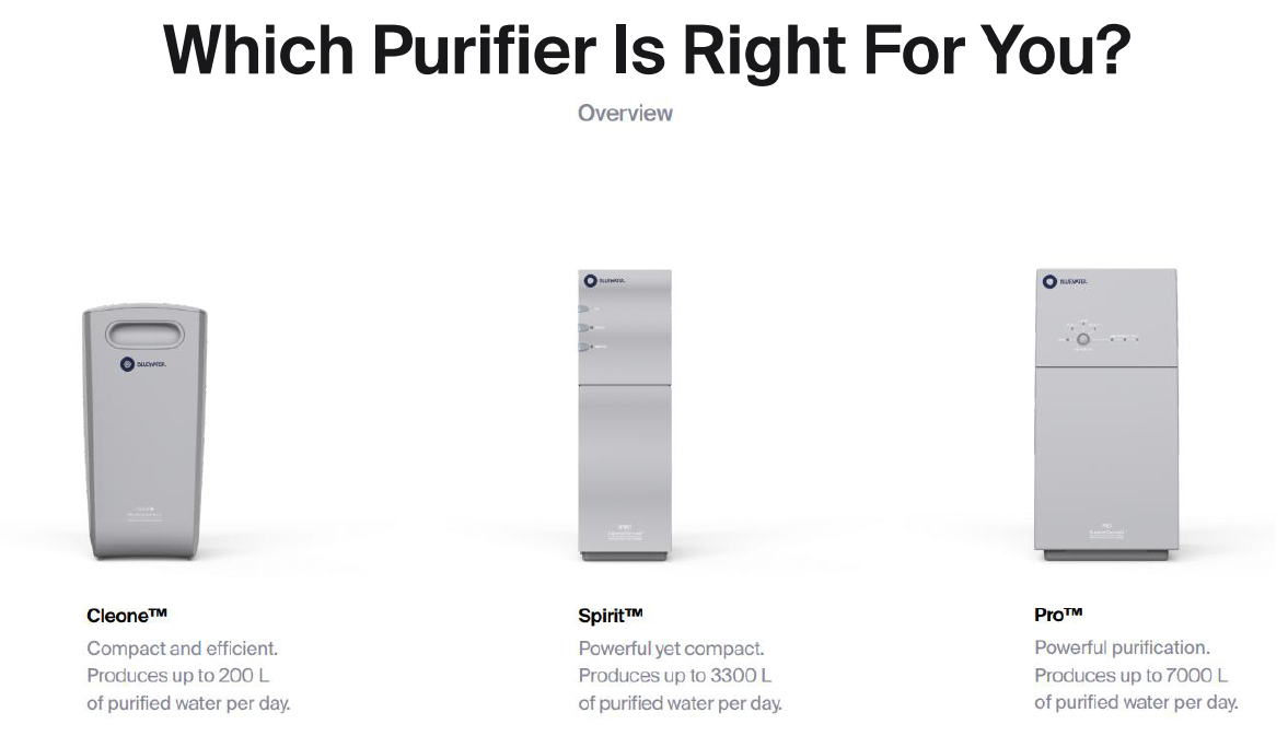 Bluewater reverse osmosis 