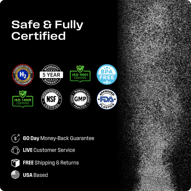 Echo Hydrogen water flask certification